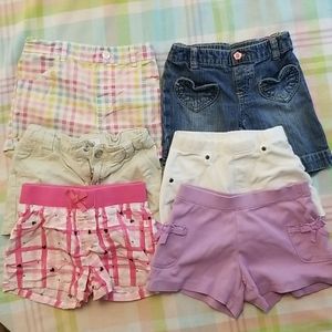 Lot of 6 Girls Shorts summer play